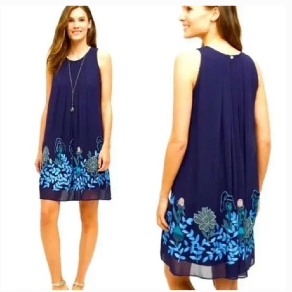 Anthropologie embroidery swing dress, size 0